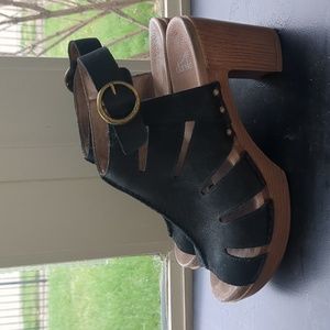 COPY - Dansko black suede heeled sandals size 39